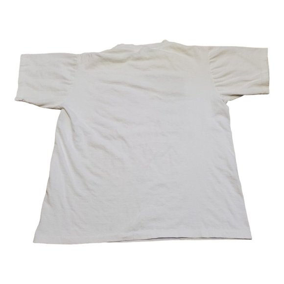 Vintage 90s Operation Desert Storm T-Shirt Single Stitch Eagle White Mens M - Picture 6 of 8